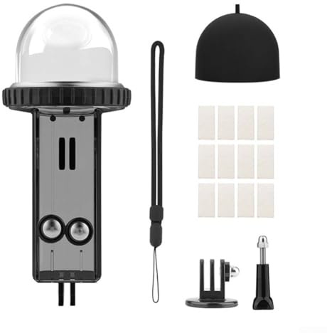 Custodia impermeabile trasparente per DJI per Osmo Pocket 3, 40 metri, custodia protettiva subacquea, utilizzata per surf, immersioni, nuoto (nero)