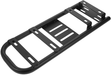 BESTYASH Electric Bike Rear Rack Extended Motorbike Carrier Frame Universal Iron Cargo Rack for Touring and Daily Transport