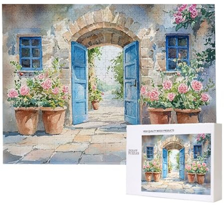 Puzzle 1500 Teile Erwachsene Kleiner Garten, Impossible Klassische Jigsaw Puzzles 87 x 57cm, Geschicklichkeitsspiel für die ganze Familie, Puzzle farbenfrohes Legespiel Home Dekoration Geschenk k-884