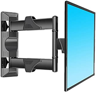 Supporto TV Portatile Staffa da Parete per TV Ultra Resistente Supporto a Doppio Braccio inclinabile e Girevole per schermi LED LCD OLED al Plasma e curvi da 32-55 Pollici - Fino a VESA 600 mm x 200