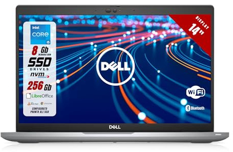 Dell Latitude 5420 - Pc Portatile Display 14 - Intel i5-1135G7 4 Core 2.40Ghz - 8 GB Ram, SSD da 256 GB - Notebook con Win 11 e Libre Office - Laptop Pronto all'uso (Ricondizionato)