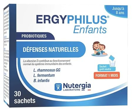 Nutergia Ergyphilus Enfants Probiotiques Défenses naturelles 30 sachets