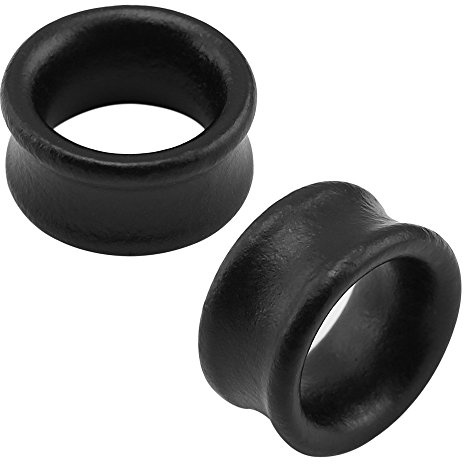 ZeSen Jewelry Tunnel 10mm Vintage Natural Organic Holz Ohrstecker Ohr Tunnel Schwarz Stecker Bahre Gauges Holz Schmuck