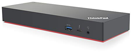 Lenovo ThinkPad Thunderbolt 3 Dock Gen 2 135W (40AN0135) Dual UHD 4K Display Capability, 2 HDMI, 2 DP, USB-C, USB 3.1 with 3 Years Warranty Card