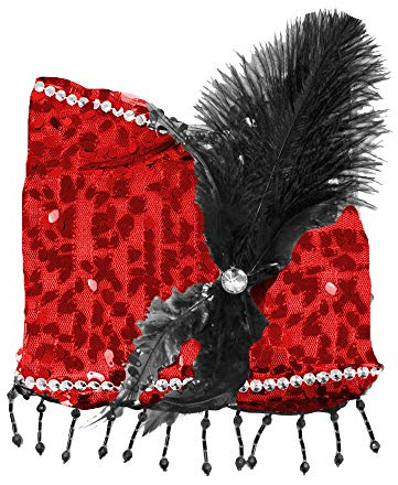 Das Kostümland Charleston Kostüm Pailletten Handtasche - Tolles Glitzer Accessoire Tasche zu Kostümen der 20er 30er Jahre oder Mottoparty