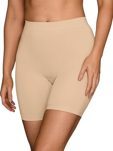 Vanity Fair Smoothing Slip Short, Damask Neutral, Large