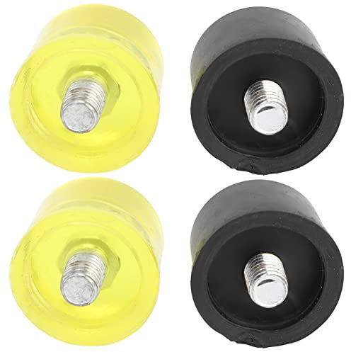 Testa di Percussione in Gomma per Martello, Punte di Ricambio per Martello in Gomma Set di Punte per Martello in Plastica Gialla Nera (Φ40 mm)