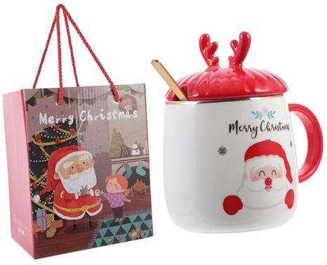 HEMOTON Keramiktassen Mit Weihnachtsmotiven Weihnachtstassen Aus Keramik Als Begleitgeschenk Geeignet Für Kaffee Tee Und Andere Heißgetränke