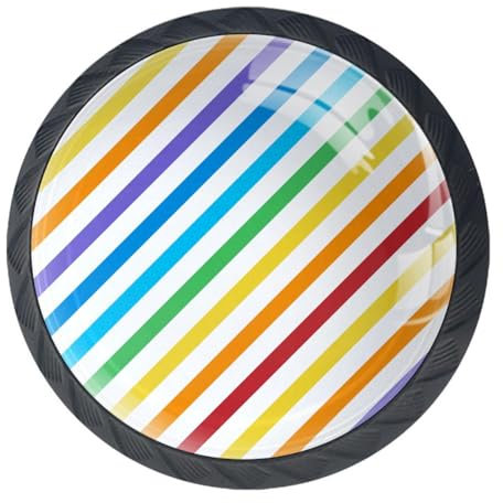 Luoweisi 4Pcs Drawer Knobs Colorful Paint Cabinet Knobs Cupboard Handles Hardware Round Mushroom Door Pull Handle for Cabinet Wardrobe Drawer Bedroom Bathroom Furniture