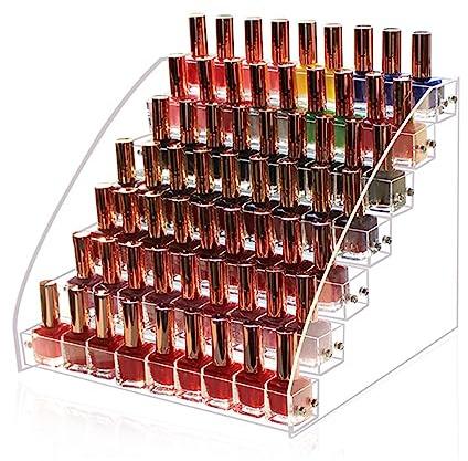 Tyenaza Support De Rouge à Lèvres, Boîte De Rangement De Rouge à Lèvres De Bureau, Vitrine De Rangement De Maquillage Transparente en Plastique pour Vernis à Ongles De Parfum, Brillant à Lèvres