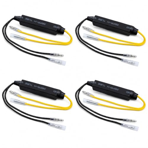 Bamyli 4 Stück Widerstand für Blinker, LED, Motorrad, Lastwiderstand, Indikator, Widerstand, für Motorrad, Scooter