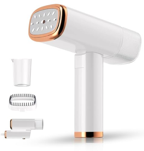 Cuiseur vapeur de voyage pliable et portable,Defroisseur Vapeur Vertical,Défroisseur Vapeur de 120ml, Réchauffage Rapide en 30s, Fer à vapeur pour enlever les plis des vêtements,Pour la Maison
