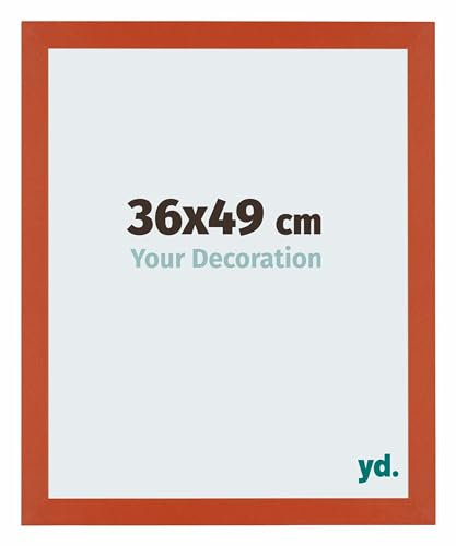 yd. Your Decoration - Puzzlerahmen 36x49 cm - Orange - Puzzlerahmen 500-1000 Teile - Holz Bilderrahmen - Mura
