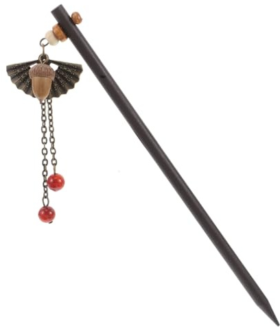 VALICLUD Chinesische Haarnadel Aus Holz Mit Quaste Ethno-design Lange Perlennadel Für Frauen Hochsteckfrisuren Party Hochzeit Reise Accessoire