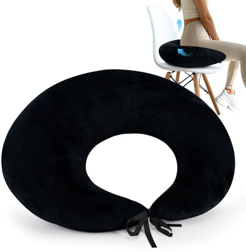 RoamReady BBL Pillow After Surgery for Butt Sleeping Sitting, Driving Donut Hemorrhoid Pillow, Seat Support Hip Cushion, Cotton BBL Post Surgery Recovery Must Haves (Upgraded)