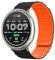 Hinnwer 20mm Armband Kompatibel mit Amazfit Active 2 Square/Active 2/Active/GTR Mini/GTS 4/GTS 4 Mini/Bip 3, Starke Magnetische Loop Silikon Ersatzarmband für Amazfit Bip 3 Pro SchwarzOrange