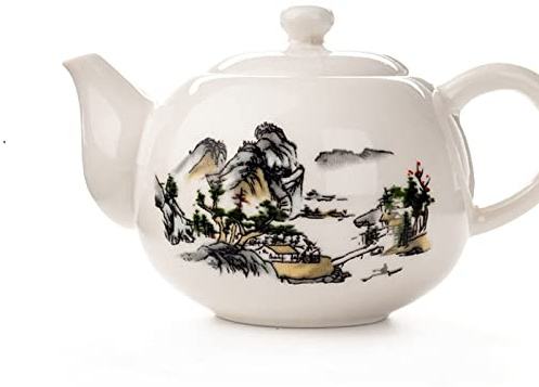 ZRQSMCX Teiera con infusore Teiera Teiera in Ceramica Pregiata Set da tè e caffè Teiera a Fiori Teiera in Porcellana Teiere