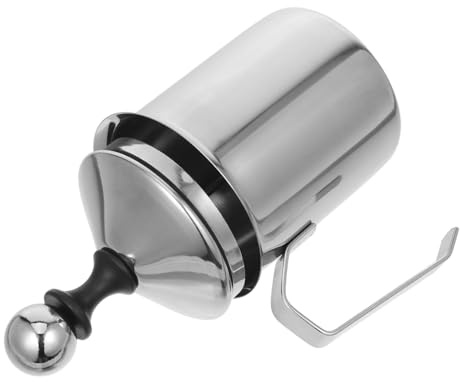 LOLIPPYY Montalatte Manuale Acciaio Inossidabile Pitcher per Latte Schiumato per Cappuccino Latte Art Precisione Versatile per Uso