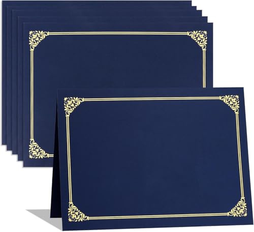 Certificate Holder, 25-Pack 24x31cm, for Letter Size 8.5x11 in Graduation Award Cardstock Certificates Documents, for Graduations Business Competition Festival (Navy Blue)