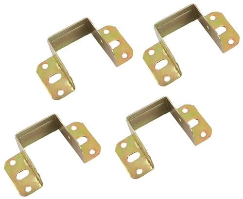 4PCS Bed Rail Metal Brackets 83*40MM Heavy Duty Support Hinges Beds Brackets for Furniture Connecting Fittings Fastener