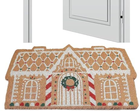 Générique Kryddmatta till jul, 80 x 50 cm, vintermatta, halkfri, absorberande | gourmethusmönster för , badrum, inomhus, utomhus, festlig entré