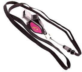 kesurpae Schiedsrichterpfeife aus Metall, Notfallpfeife für Trainer, Lehrer und Kinder, robust, aus robustem ABS Kunststoff, lauter Ton, ideal für Fußball. Mit Trageband, Rosa, 6.2 x 2.8 x 1.8 cm