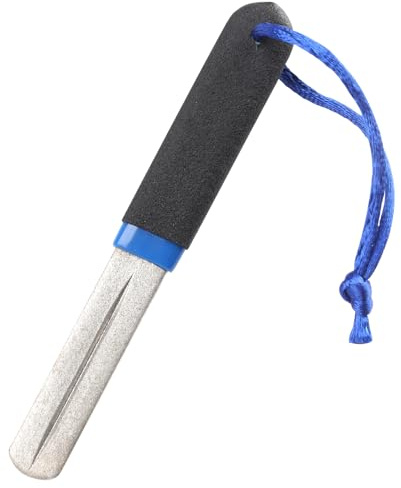 Precision V-Groove Dart Sharpener Double-Sided Diamond Files with Handle Slim Design Portable Sharpening File Dart Accessories for Steel Tips Tool Outdoor Home Fishing Stone Tournaments Casual Play