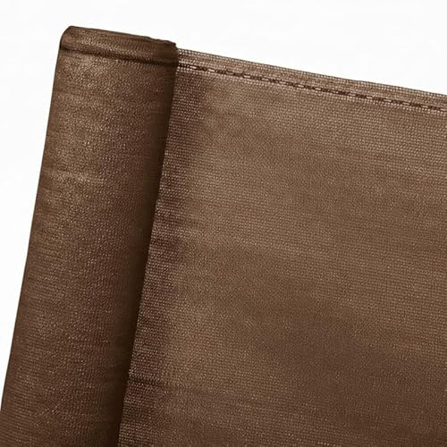 Telo Ombreggiante Marrone 80% - h 1x10 m, Rete Oscurante, Frangivista, Frangisole, per divisori Privacy balconi e ringhiere, schermature recinzioni Giardino e cancellate