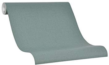 marburg Tapete Grün Struktur Uni für Schlafzimmer Wohnzimmer oder Küche Made in Germany 10,05m x 0,53m 30451