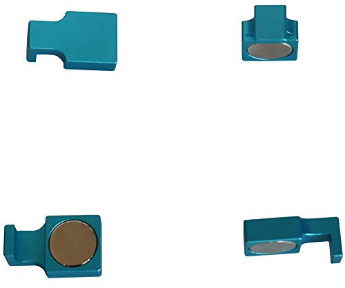 Upgraded Strong Big Magnetic Parallel Keepers, Holders. Vise, CNC,Kurt,Machinist Tools (Stronger Magnetic Blue)