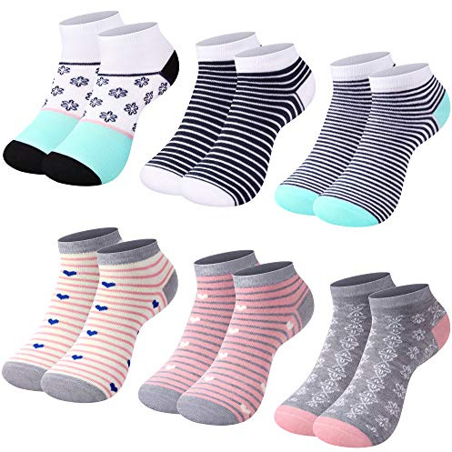 L&K-II 12 paia Calze da donna sportive Sneaker Calzini Cotone Unisex comodo 2130 39-42