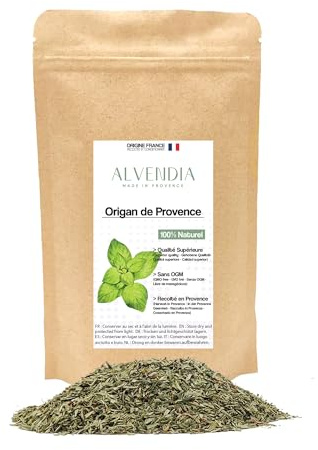 ALVENDIA - Véritable Origan de Provence - Cultivé et Récolté dans le Sud de la France - Paquet de 200 Grammes