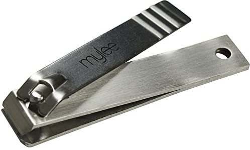 Mylee Large Nail Clippers - Professional Gel Manicure Prep Cutters Tool | Repair and Trim Perfect Fingernail & Toenail, Travel-Friendly Carbon Steel Clipper for Healthy Nails, for Salon and Home Use