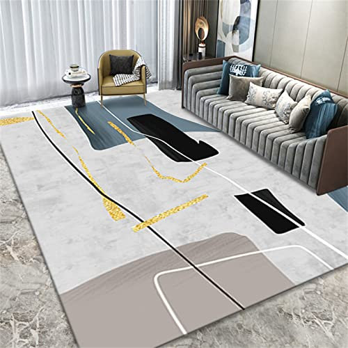 RUGMRZ Auto Teppiche Geometrisches Modernes Wohnzimmerbett Teenager Zimmer grau Teenager deko mädchen Zimmer deko Auto teppiche Teppich klein Teppich wohnzimmer180x250CM