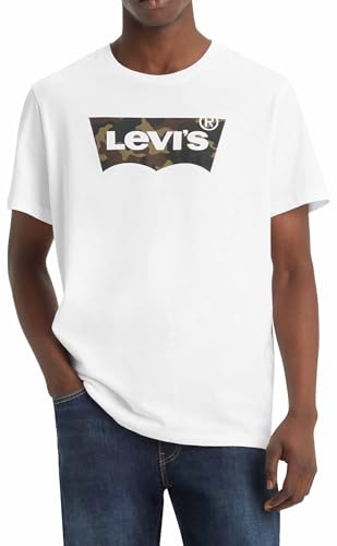 Levi's Housemark Graphic Tee, T-Shirt para Hombre, Hm Ssnl Filll White, XS