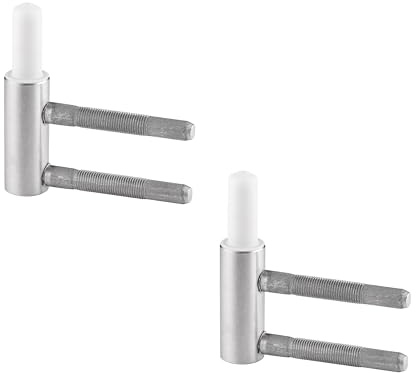 Rahmenteil 2-tlg. für Holzzarge, für Zimmertüren, mit Gleitlager, Bolzen 10mm, vernickelt (2)