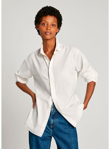 Pepe Jeans Rita Camicia, Bianco (Bianco), M Donna