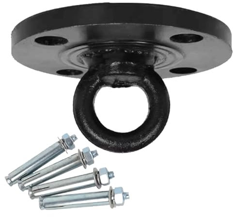 esmen Schaukelhaken Metall-Sandsack-Befestigungsring, Decken-Lastringe mit Dehnschrauben, Schaukel-Hängestuhl-Haken für drinnen und draußen