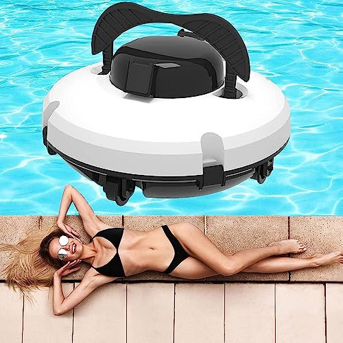 LZDOYY Robot de Piscine sans Fil, aspirateur de Piscine entièrement Automatique, aspirateur de Sol et de Mur Puissant de 120 Minutes, Nettoyeur de Piscine pour Le Nettoyage de la Piscine, piscines