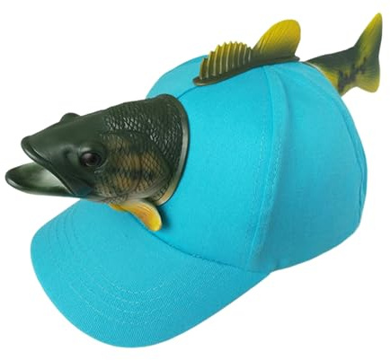SHITINGRM Neuheit 3D Fischhut für Eltern Kind Lustiger Fisch Tier Baseball Hut für Geburtstagsfeier Kreative Themenparty Hut Kopfbedeckung