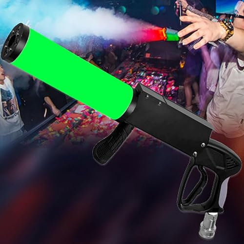 Machine À Brouillard De CO2 Portative, Machine À Jet De CO2 À Canon LED De Fête, Pistolet À Fumée De Brumisateur D'effets DJ De Bar De Club avec Tuyau De Gaz De 3 M, pour La Scène des Fêtes