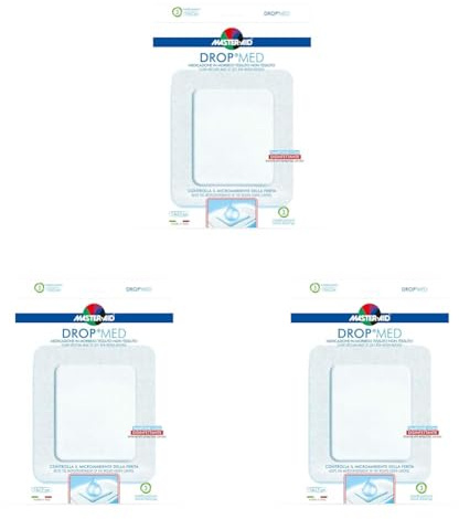 Master Aid Drop Med Extra Large 15 x 17 cm, 3 Pezzi - 1 Prodotto (Confezione da 3)