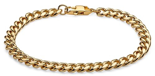 Lucleon Armband Herren | 6 mm Breites Panzerarmband aus Edelstahl | Armkette mit Robustem Hummer-Verschluss | Perfekt für Schmuck Alltag und besondere Anlässe