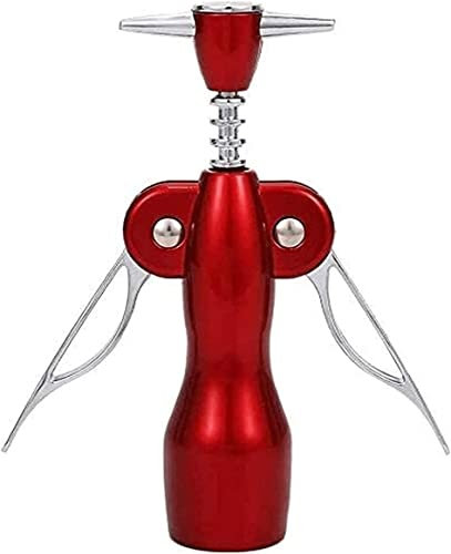 Sacacorchos， Sacacorchos de camarero, abridor de botellas de corcho y cerveza, usado en cocina, sacacorchos manuales premium for todo tipo de vino, seguro, ergonómico, con alas.
