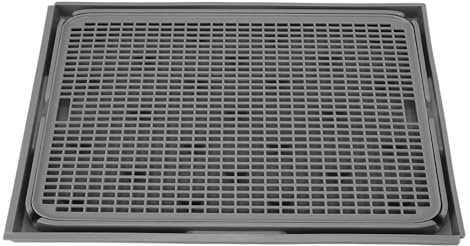 Stor Kattkullfångstmatta, Dubbelskikt Kitty Kullfångstmatta, Vattentät Kullmatta, 16,93 X 12,99 X 0,79in, Tvättbar, Anti -slipbotten för Olika Kattlådor (Mörkgrå)