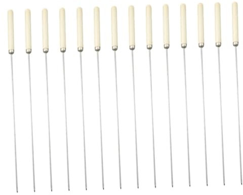 Milisten 25stücke Edelstahlspieße Zum Grillen Fleischspieße Aus Hochwertigem Material Grillzubehör Mit Praktischem Design Langlebige Grillspieße Für Fleisch Und Gemüse