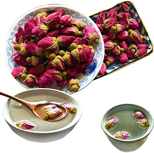 HELLOYOUNG Tisana alla rosa biologica cinese Cibo verde senza additivi intriso di antica maestria artigianale ed essenza naturale Cura della pelle Tè e tisane (50g)