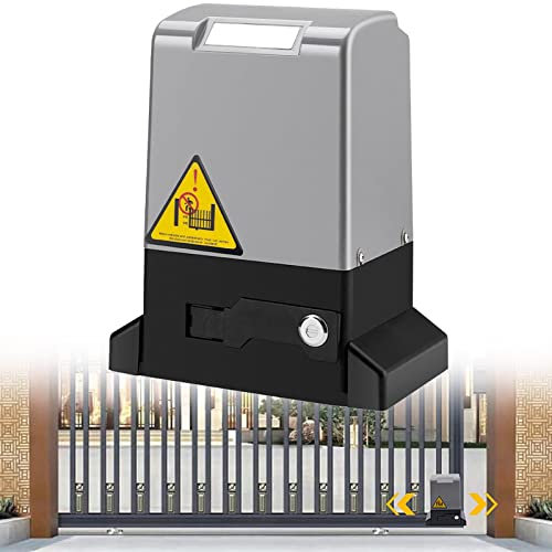 XCSCUK Kit d'ouvre-Porte Coulissant Automatique, ouvre-Porte électrique Intelligent à Puissance Moteur, avec 2 télécommandes, pour la Maison et l'entreprise (1200w)