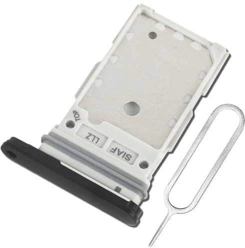 ExtKry Porta SIM per Samsung Galaxy S23 Ultra Vassoio SIM,Nero opaco | Qualità originale slot SIM porta scheda slot scheda SIM vassoio porta per scheda SIM con pin espulsione.