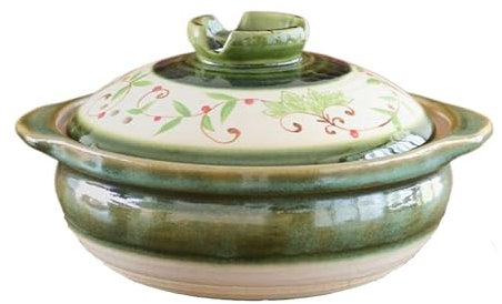 Vnook Keramik Auflauftopf, Japanese Auflauftopf, Haushaltskeramik Eintopf, 2L Keramik Suppentopf, Schmortopf mit Deckel, Für Zuhause Küche Restaurant Suppenkochen(2.8L)